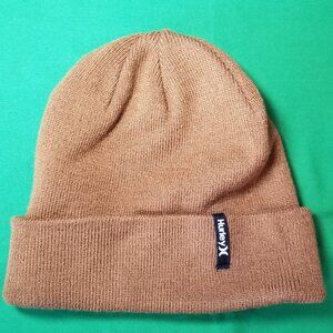 Hurley Brown Beanie Knit Warm Cozy Outdoor